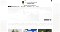 Desktop Screenshot of pathfinder-challenge.com