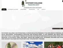 Tablet Screenshot of pathfinder-challenge.com